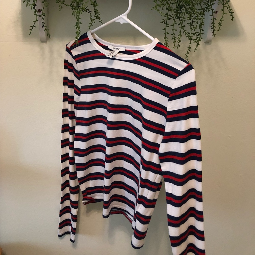 Cute striped long sleeve shirt